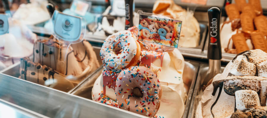 donut flavor gelato