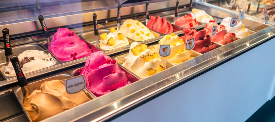 gelato dazzling colors natural ingredients