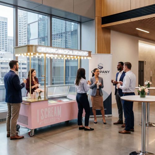 Gelato Cart - Dessert Cart - Corporate event- I Scream Gelato1