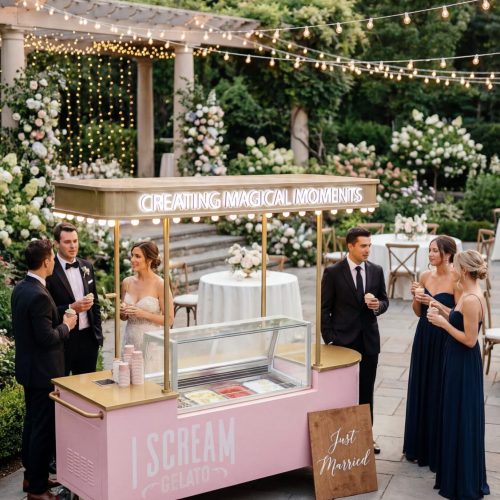 Gelato Cart - Dessert Cart - I Scream Gelato-Wedding