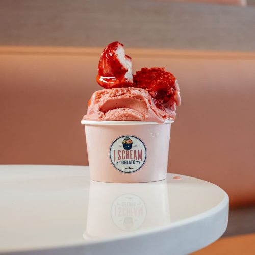 I_Scream_Gelato_Strawberry_Gelato_Cup_Fresh_Strawberry_Topping1